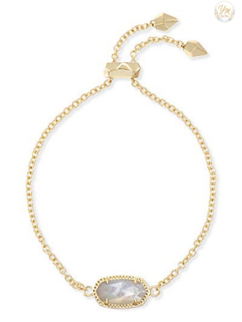 Kendra Scott Elaina Adjustable Gold-Plated Chain Link Bracelet